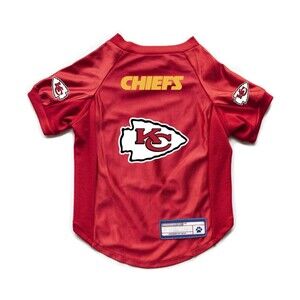 KANSAS CITY CHIEFS RED LITTLE EARTH PET FOOTBALL JERSEY L/XL DOG CAT NFL NEW